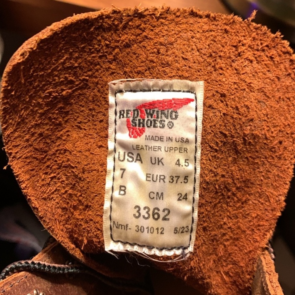 Red Wing Leather Boots, Heritage Silversmith in Copper Rough + Tough Leather - Picture 15 of 16
